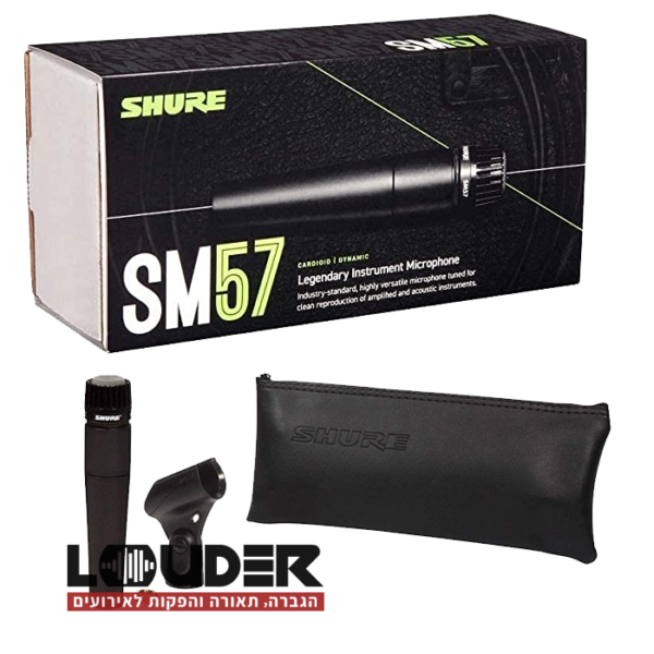 ⁦מיקרופון דינמי Shure SM57⁩ – תמונה ⁦2⁩